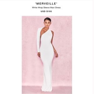 House of CB Merveille White dress one shoulder